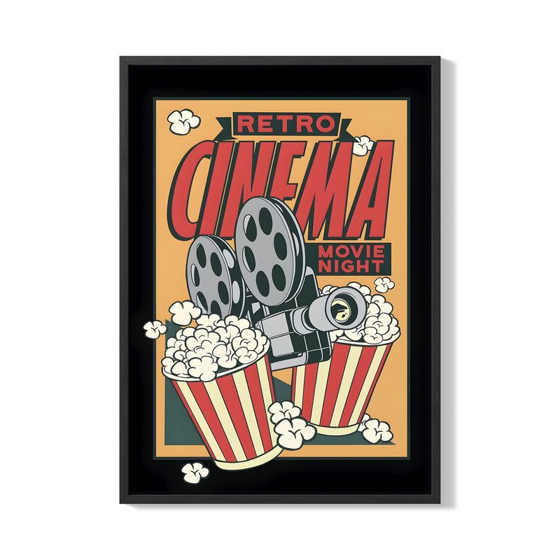 CREANGO - CUADRO POSTER RETRO CINEMA 33X43
