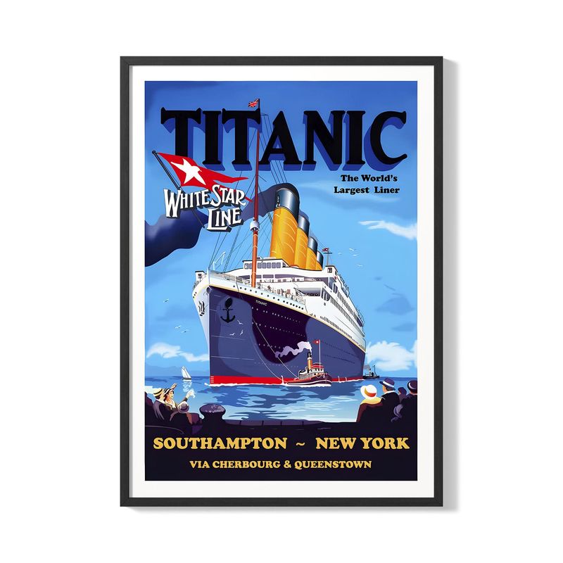 CREANGO - CUADRO POSTER TITANIC JAMES CAMERON 33X43 DISEÑO 3