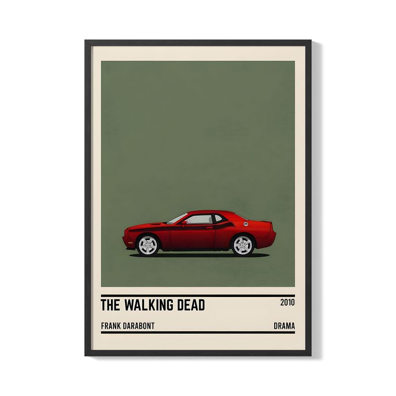 CREANGO - CUADRO POSTER THE WALKING DEAD AUTO 33X43