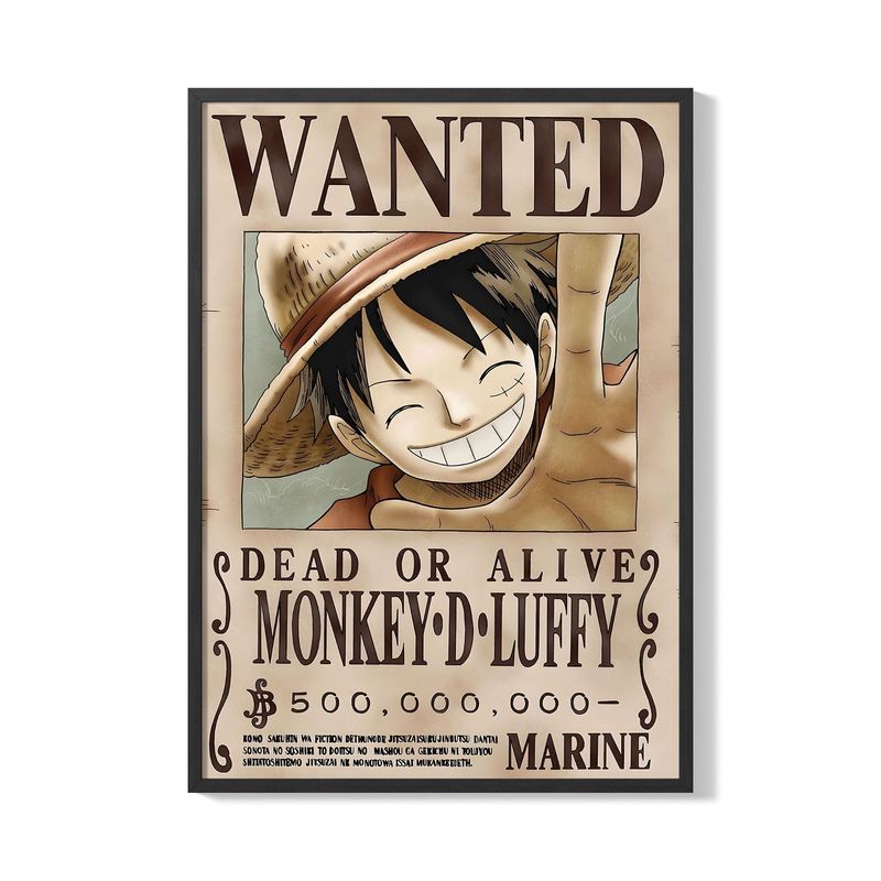 CREANGO - CUADRO POSTER ONE PIECE LUFFY 33X43