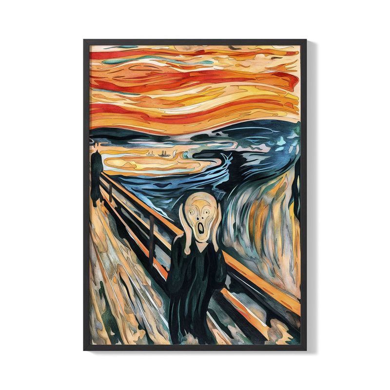 CREANGO - CUADRO POSTER EL GRITO EDVARD MUNCH 33X43