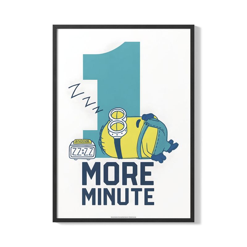 CREANGO - CUADRO POSTER MINIONS UN MINUTOS MAS 33X43