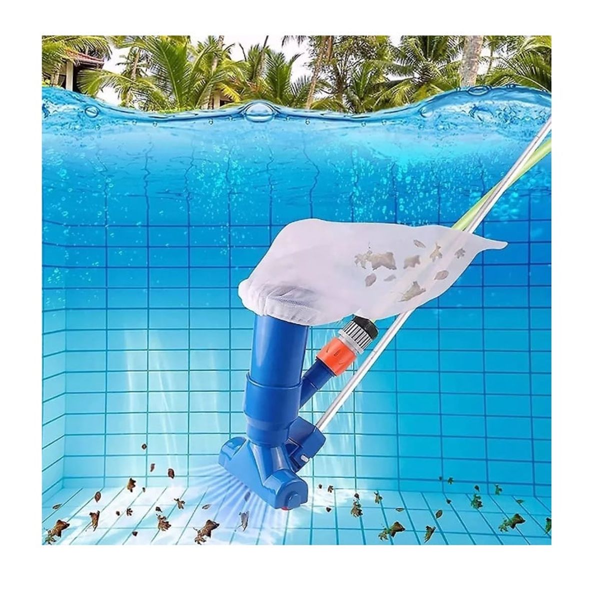 GENERICO - Aspiradora Limpia Fondo Con Mango Para Piscina Estructural