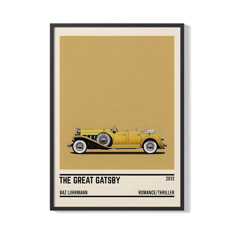 CREANGO - CUADRO POSTER EL GRAN GATSBY AUTO 33X43