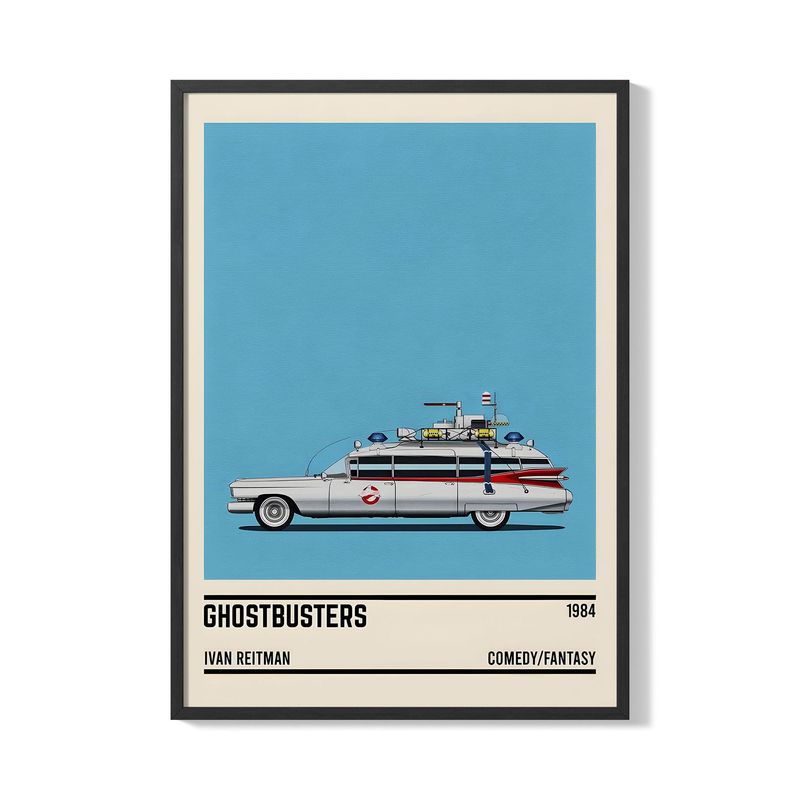 CREANGO - CUADRO POSTER CAZA FANTASMAS AUTO 33X43