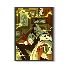 CREANGO - CUADRO POSTER CRUELLA DE VIL 33X43