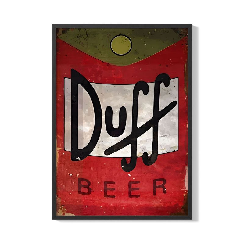 CREANGO - CUADRO POSTER CERVEZA DUFF LOS SIMPSON 33X43