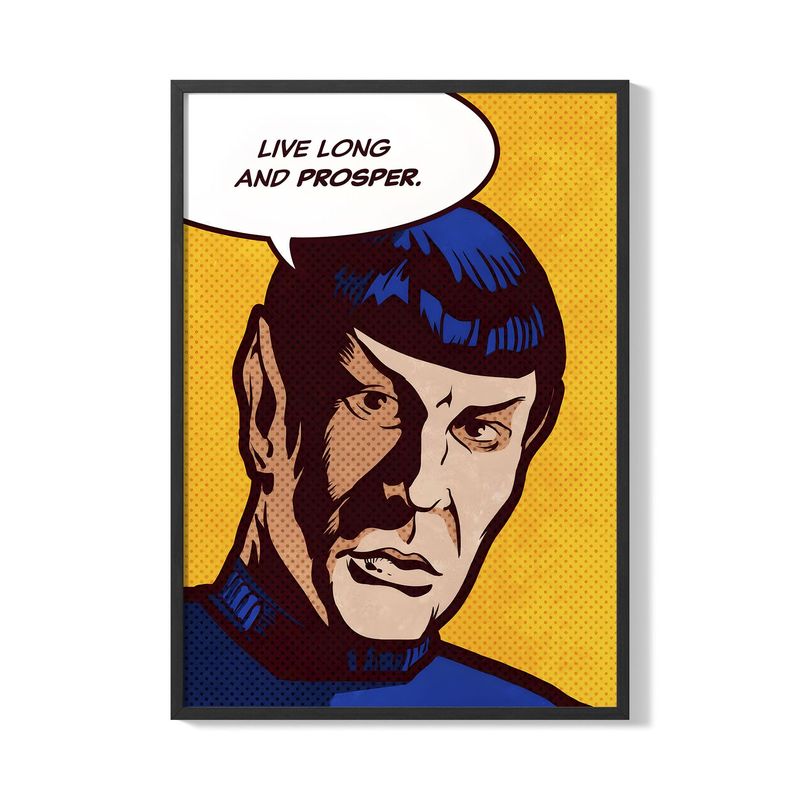 CREANGO - CUADRO POSTER SPOCK STAR TREK 33X43