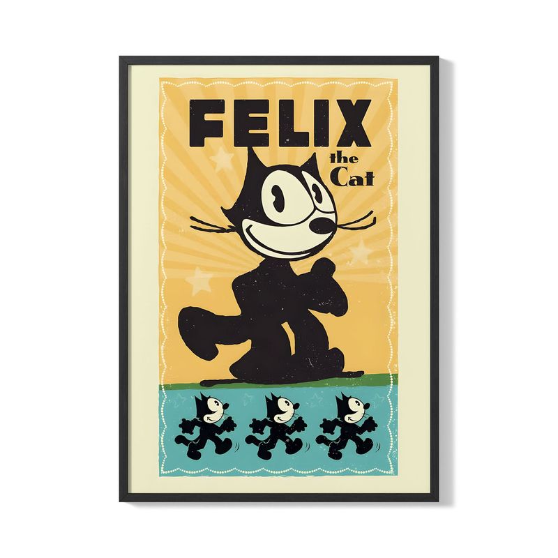 CREANGO - CUADRO POSTER EL GATO FELIX 33X43