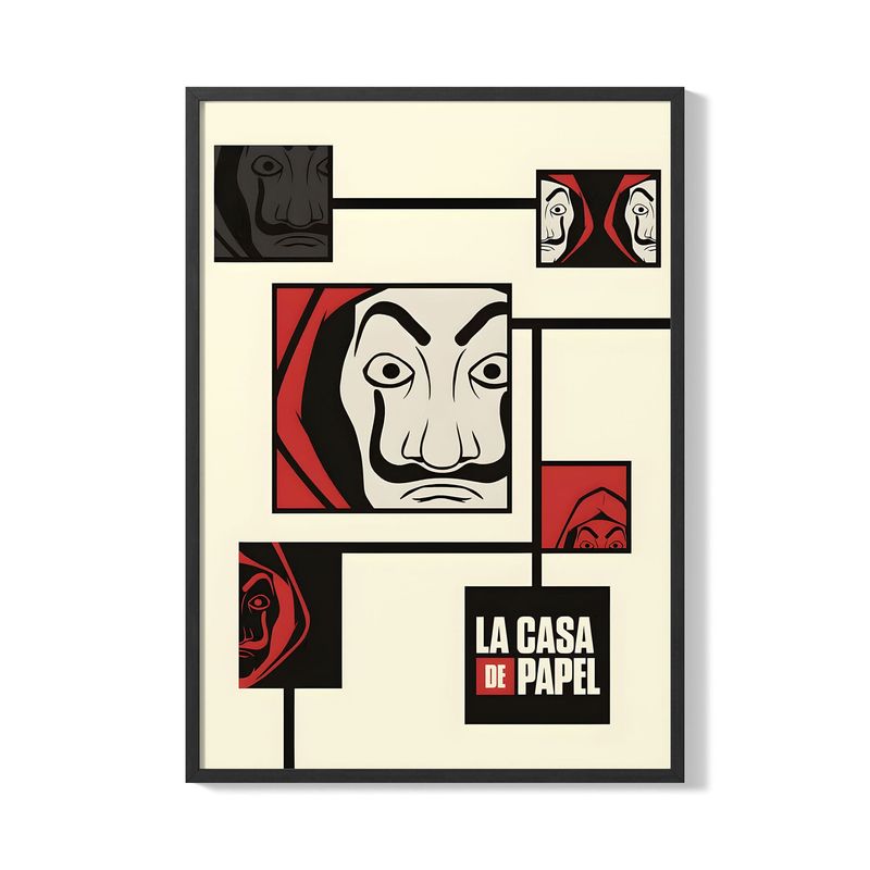 CREANGO - CUADRO POSTER LA CASA DE PAPEL 33X43