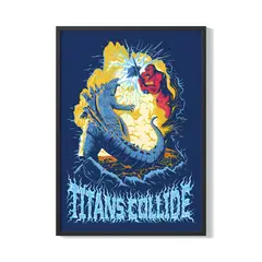 CREANGO - CUADRO POSTER GODZILLA VS KONG 33X43