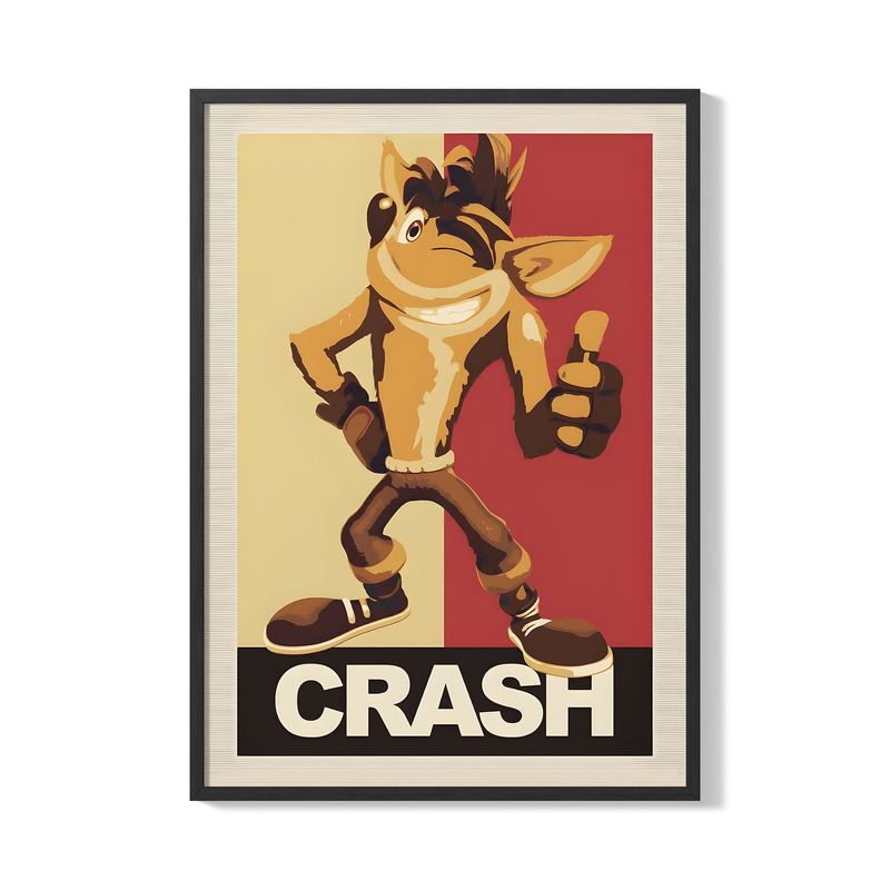 CREANGO - CUADRO POSTER CRASH BANDICOOT 33X43