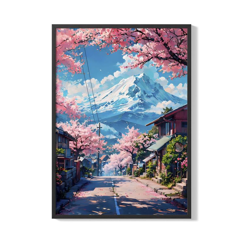 CREANGO - CUADRO POSTER PAISAJE JAPONES 33X43