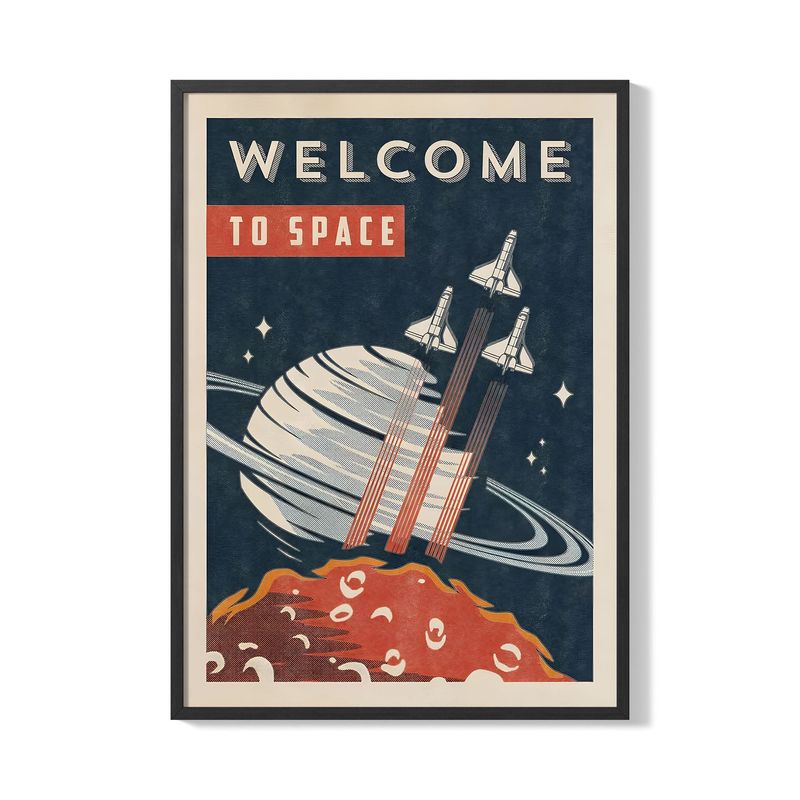 CREANGO - CUADRO POSTER BIENVENIDO AL ESPACIO 33X43