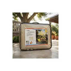 GENERICO - Toldo Vela Sombreadora 4x4 Beige 95% de Sombra