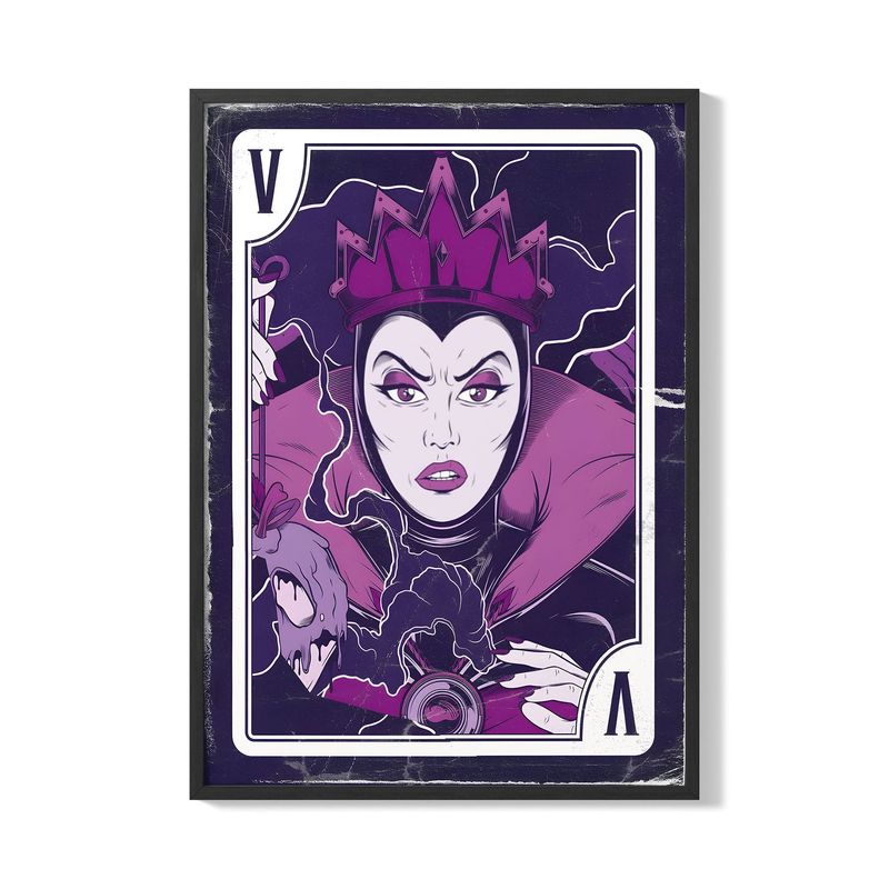 CREANGO - CUADRO POSTER REINA GRIMHILDE BLANCANIEVES 33X43