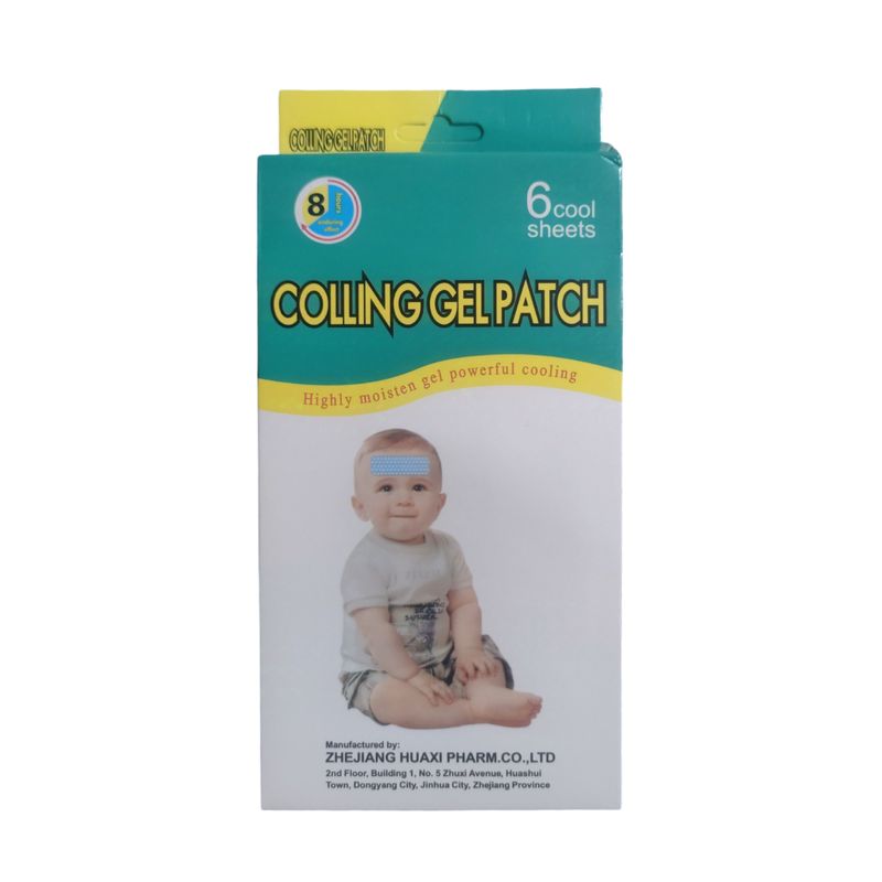 GENERICO - Pack X6 Parches De Gel Para Bajar La Fiebre Niños Y Adultos