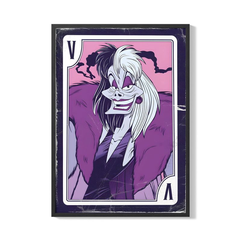 CREANGO - CUADRO POSTER CRUELLA DE VIL 33X43 DISEÑO 2