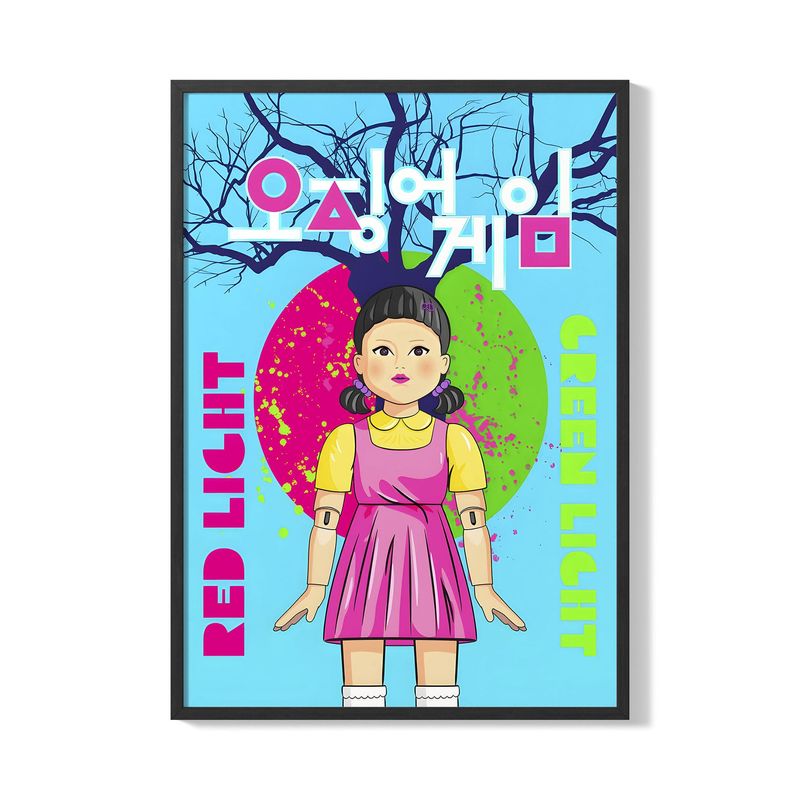 CREANGO - CUADRO POSTER EL JUEGO DEL CALAMAR 33X43