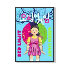 CREANGO - CUADRO POSTER EL JUEGO DEL CALAMAR 33X43
