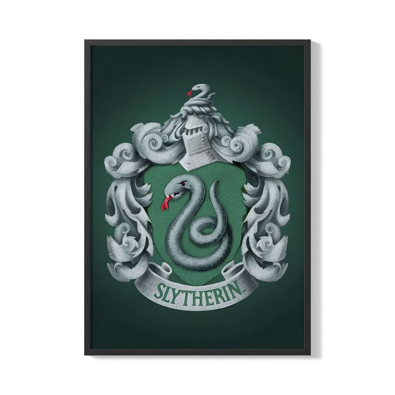 CREANGO - CUADRO POSTER SLYTHERIN ESCUDO 33X43