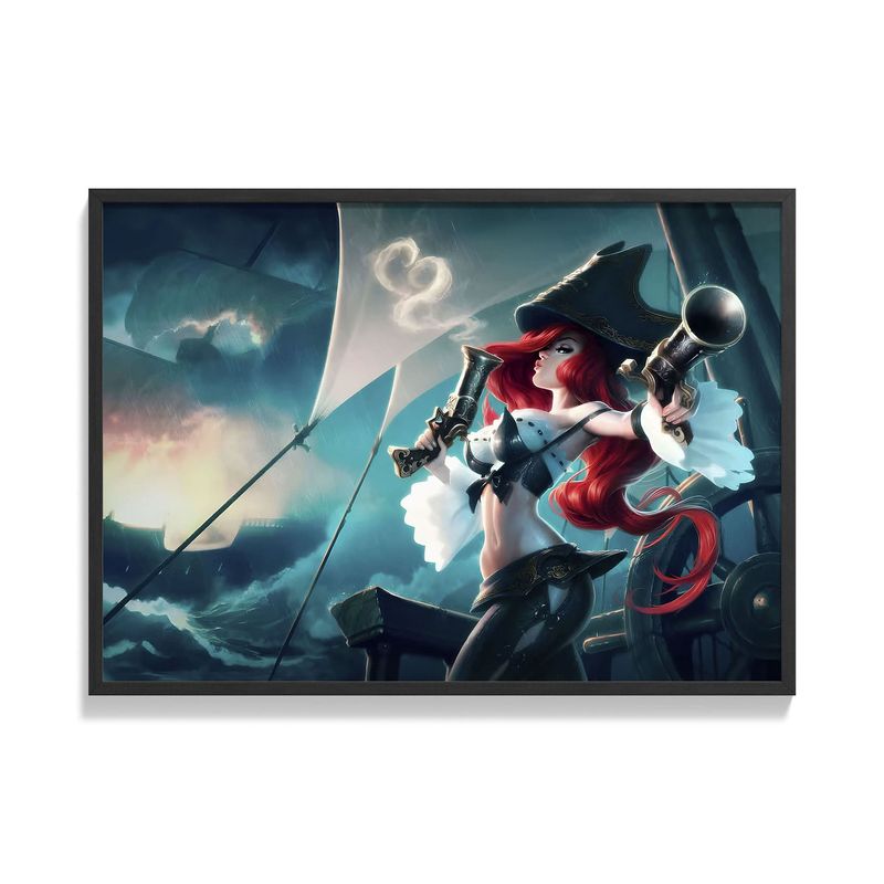 CREANGO - CUADRO POSTER LEAGUE OF LEGENDS MISS FORTUNE 33X43
