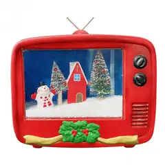 DECO DESIGN - Tv navideña con paisaje animado luz y musica decorativa