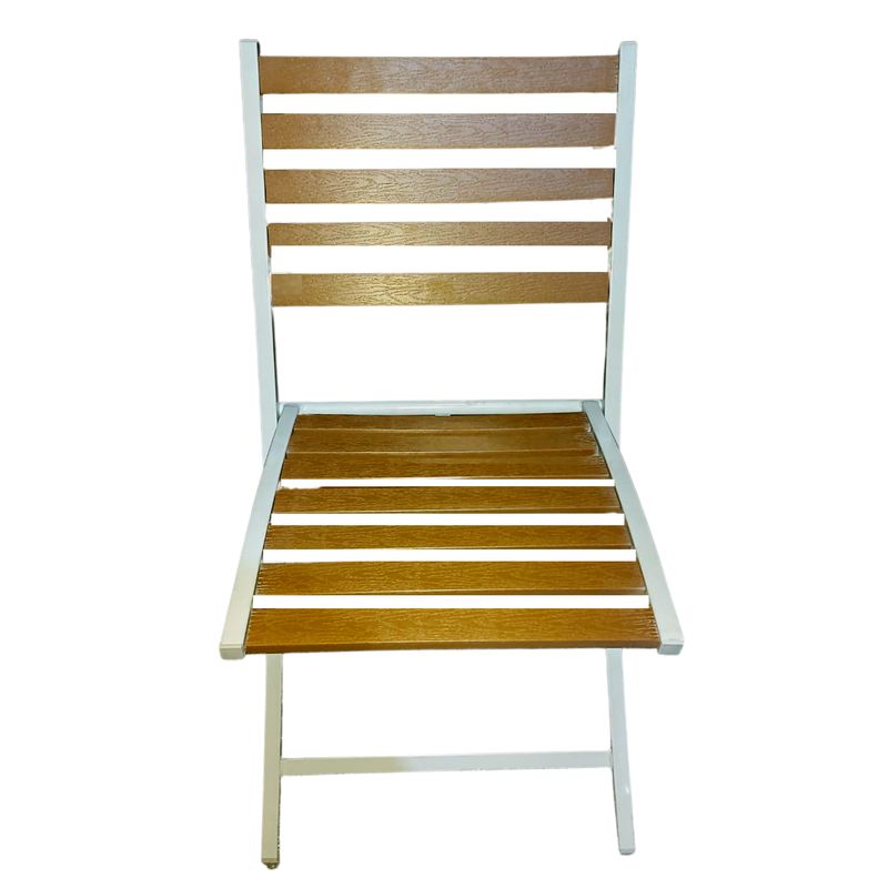GENERICO - Silla Plegable para Exteriores Restaurante Terraza Marrón Pack x2