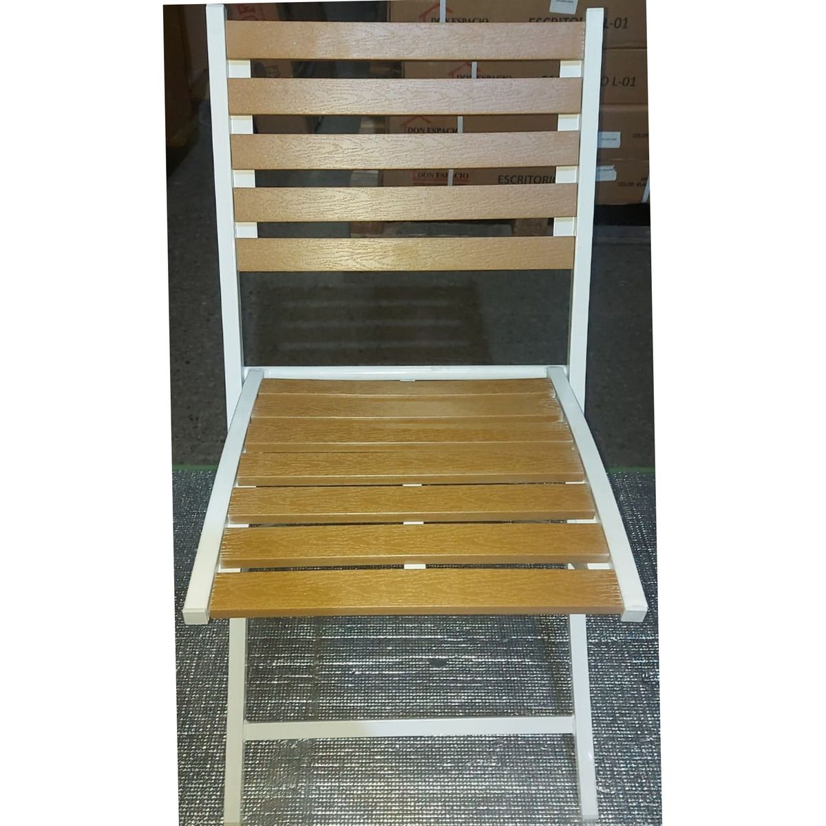 GENERICO - Silla plegable para Exteriores Pack x2 resiste agua y sol Negro