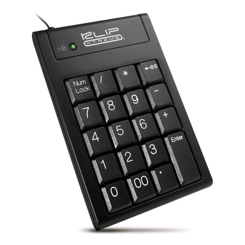 KLIP XTREME - Teclado Numérico Notebook USB Negro