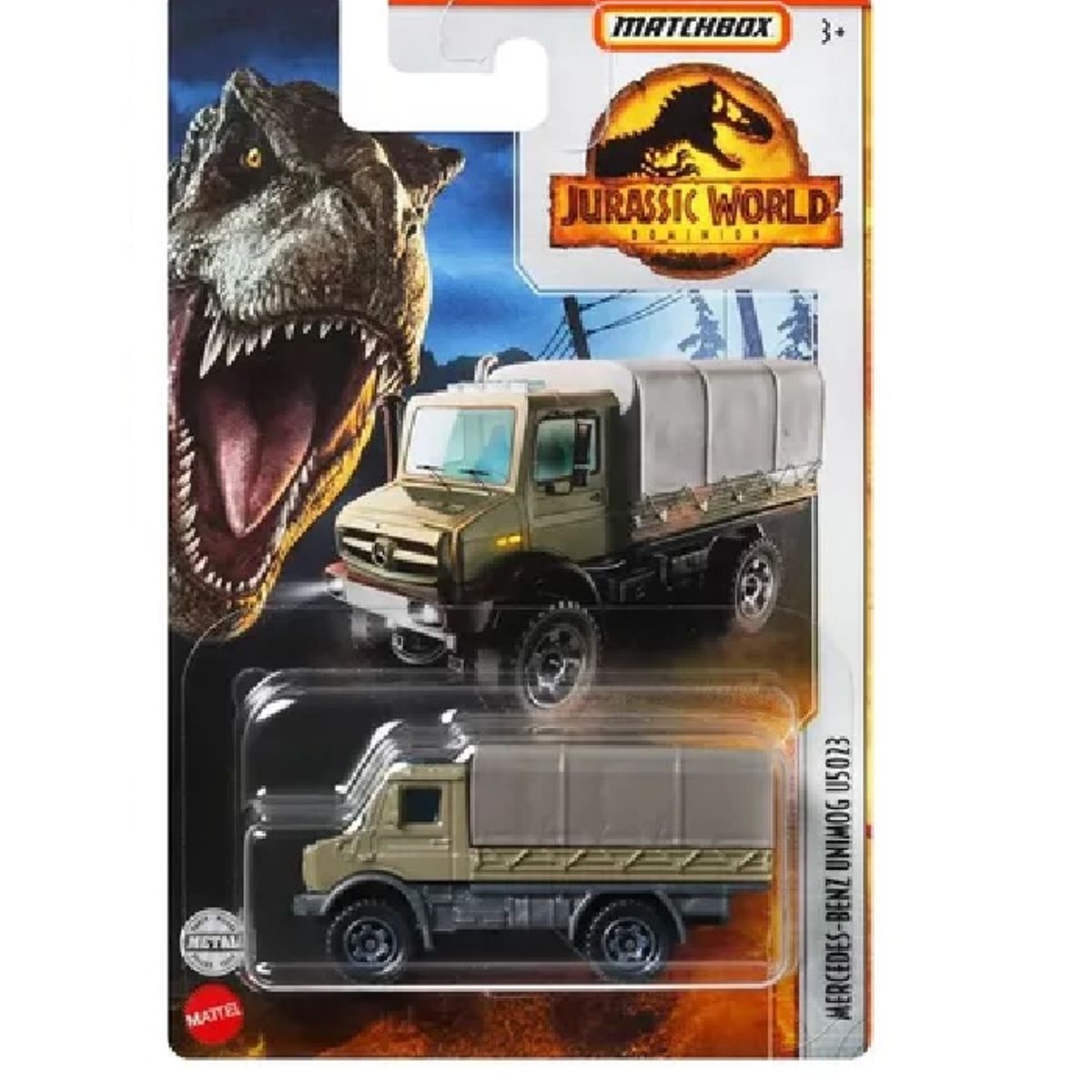 JURASSIC WORLD - unimog u5023 Jurassic  World Matchbox auto coleccion