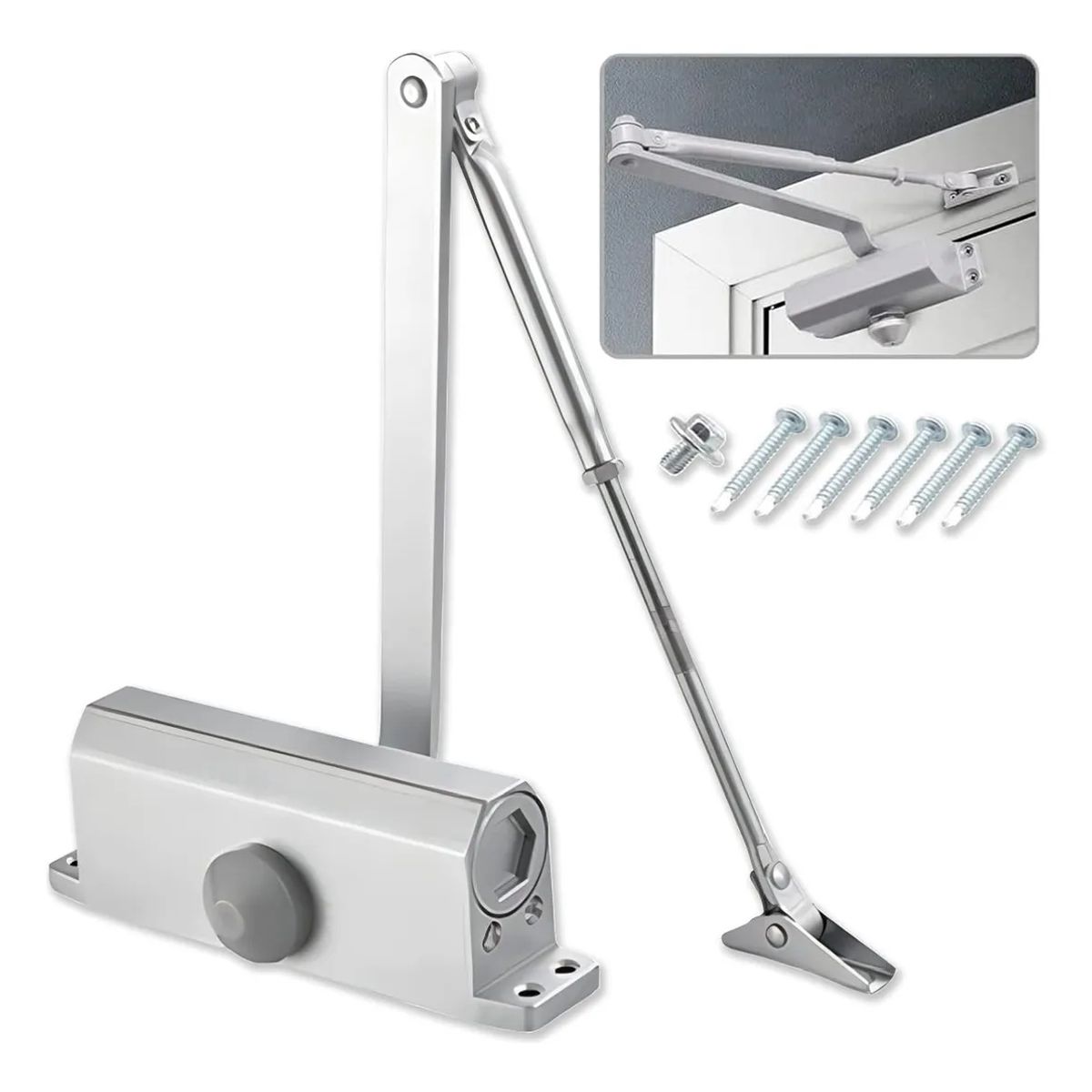 KUANGYE - Brazo Cierra Brazo Hidraulico Puertas 25 A 80 Kg