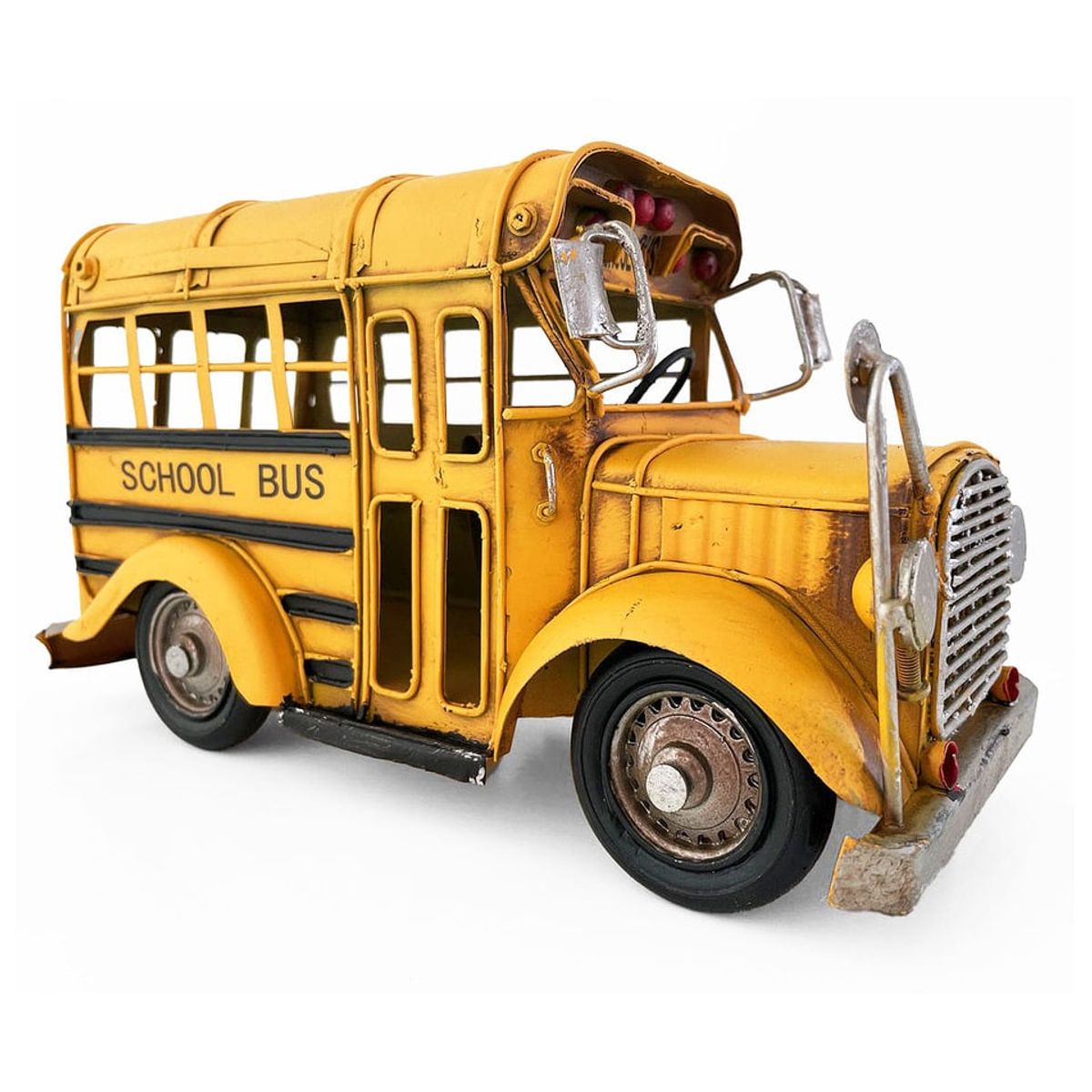 MONTREAL - Bus Escolar A Escala Colección Decoración Vintage Metal