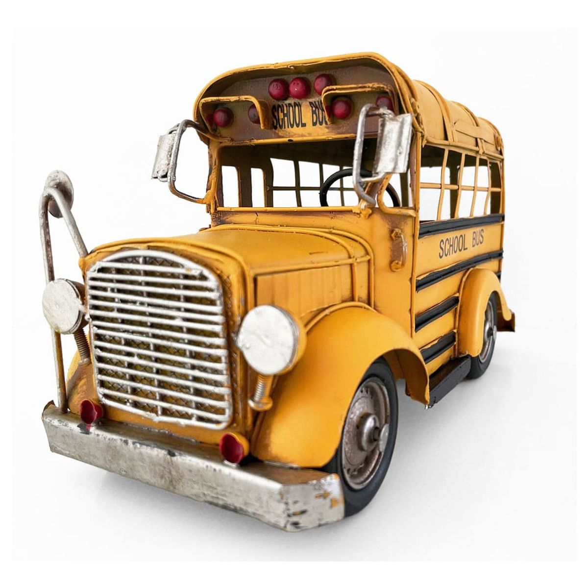 MONTREAL - Bus Escolar A Escala Colección Decoración Vintage Metal