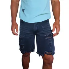 D'JOE - Short Jeans Hombre Super Destroyed