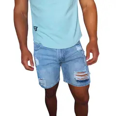 D'JOE - Short Jeans Hombre Super Destroyed