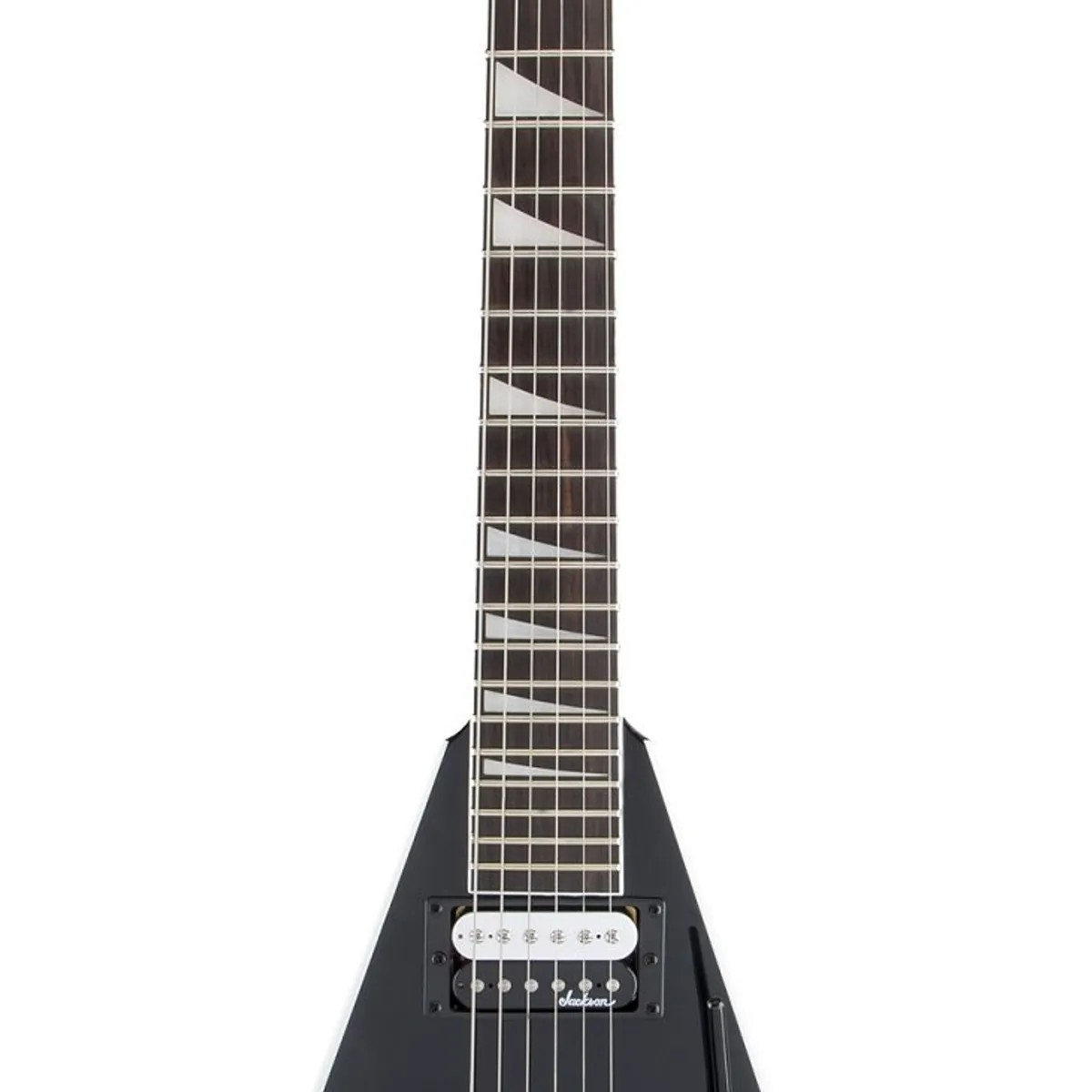 JACKSON - Guitarra Eléctrica Jackson King V JS32 Negro con bordes blancos