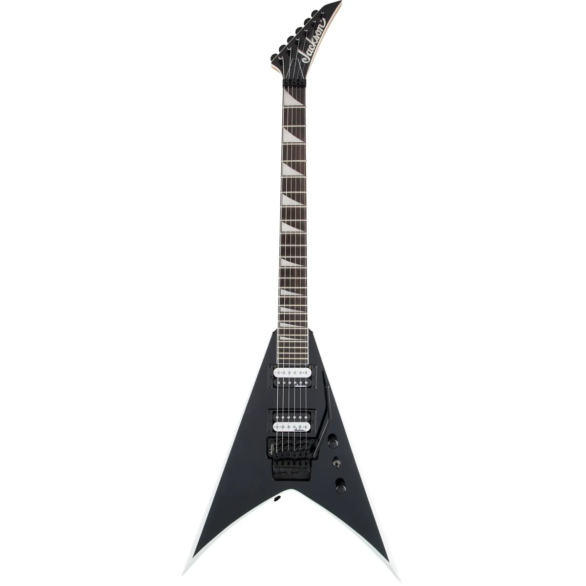 JACKSON - Guitarra Eléctrica Jackson King V JS32 Negro con bordes blancos