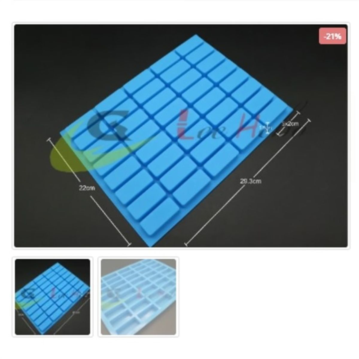 GENERICO - Molde De Silicona Molde Barras Rectangular