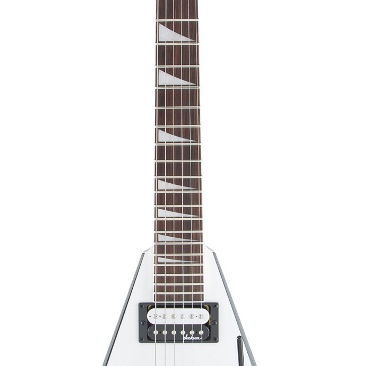 JACKSON - Guitarra Eléctrica Jackson King V JS32 Blanco con bordes negro