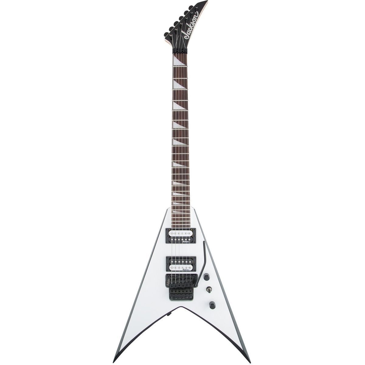 JACKSON - Guitarra Eléctrica Jackson King V JS32 Blanco con bordes negro