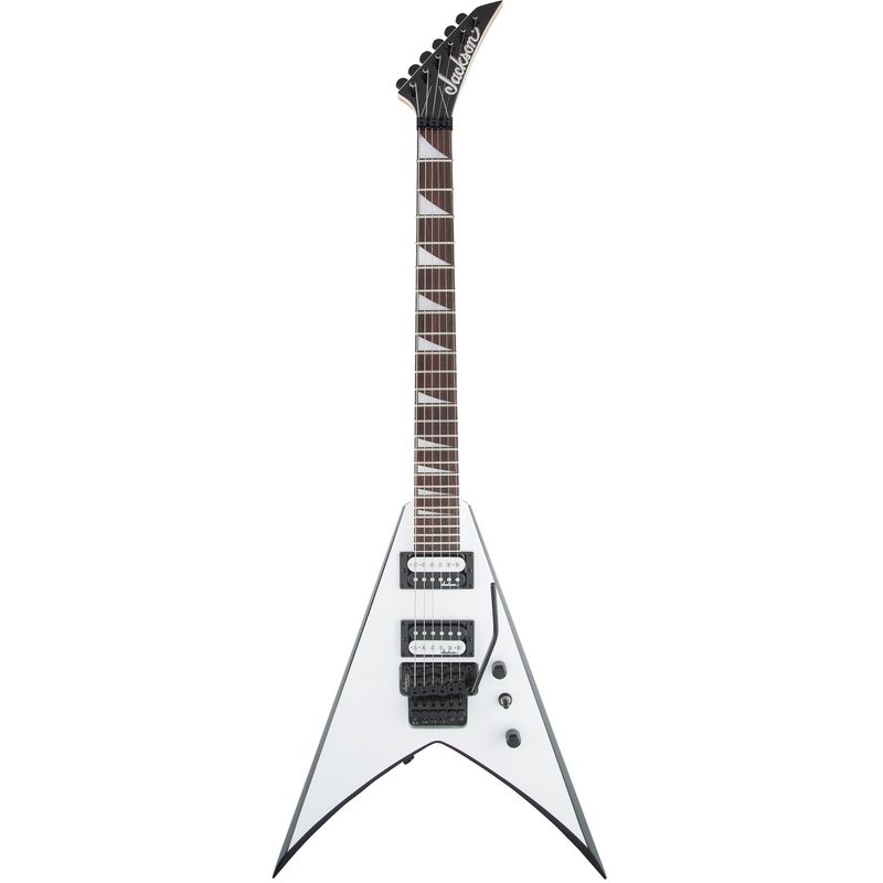 JACKSON - Guitarra Eléctrica Jackson King V JS32 Blanco con bordes negro