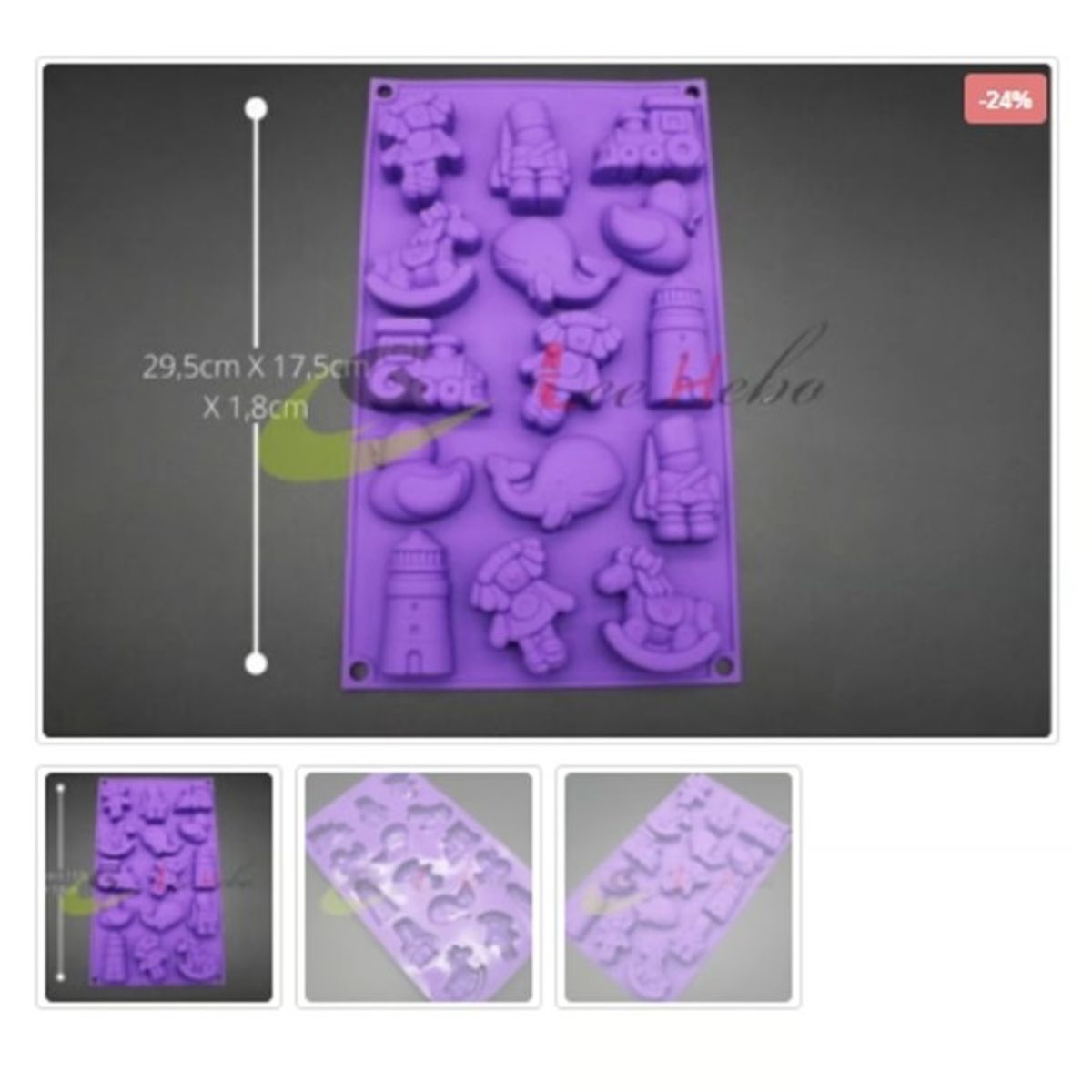 GENERICO - Molde De Silicona Molde Baby Showers