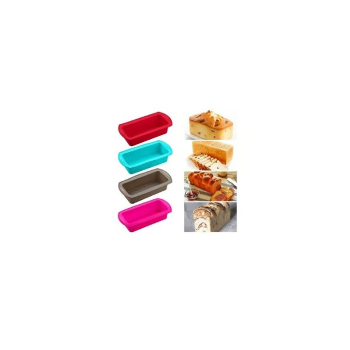 GENERICO - Molde Silicona Molde Silicona Pan Moldes Repostería Moldes