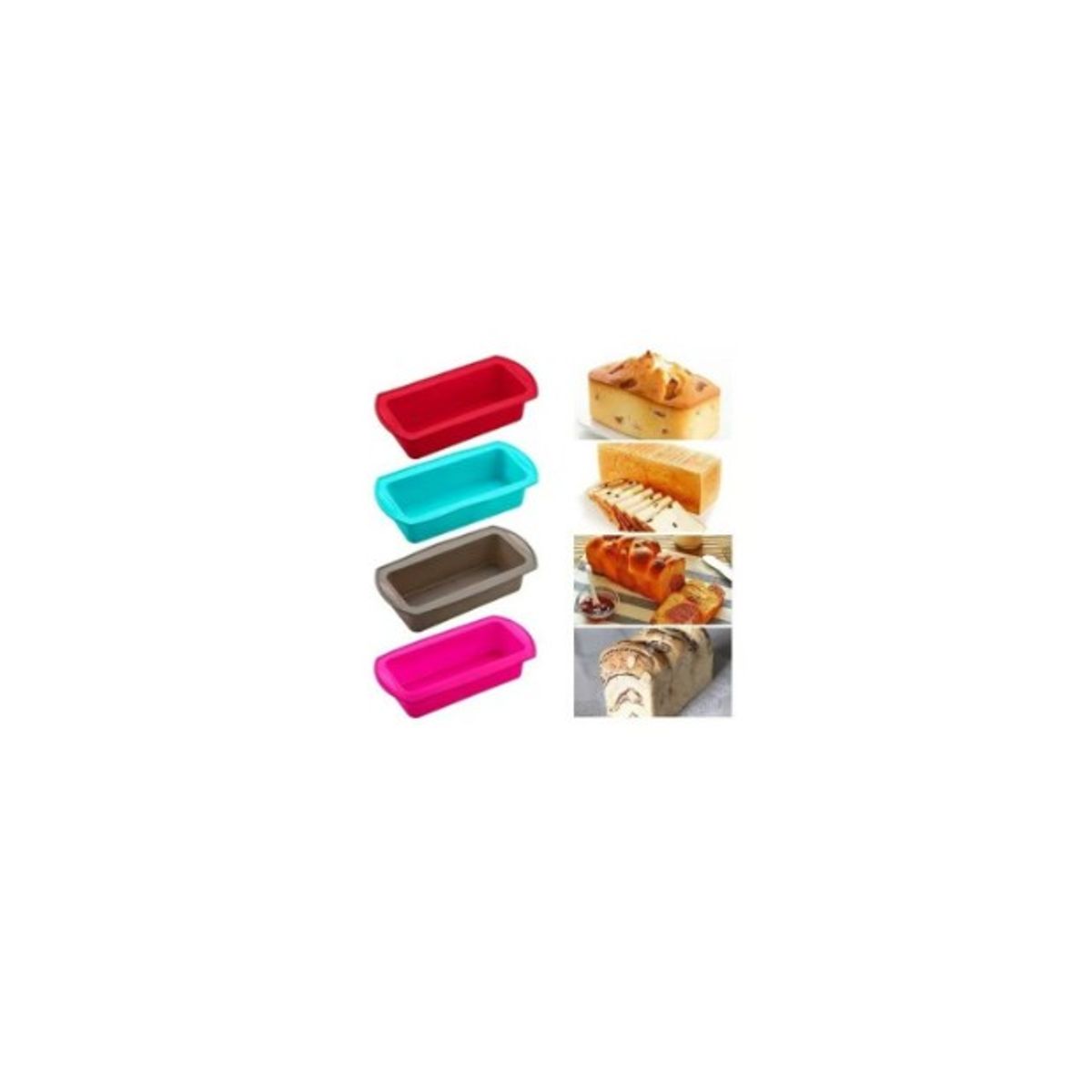 GENERICO - Molde Silicona Molde Silicona Pan Moldes Repostería Moldes