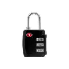 GENERICO - Candado Seguridad Para Bolsos Y Maletas Con Clave Negro - SC