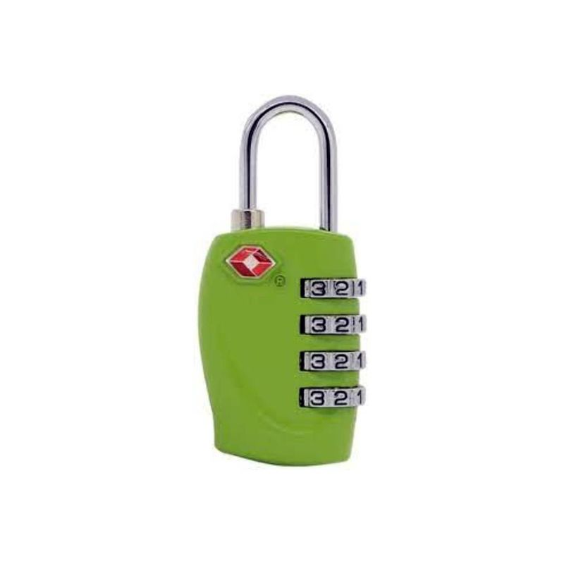 GENERICO - Candado Seguridad Para Bolsos Y Maletas Con Clave Verde - SC