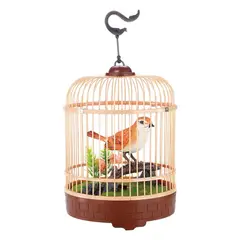 INVENCIBLE - PAJARO ELECTRONICO CON MOVIMIENTO Y SONIDO DECORACION NC06
