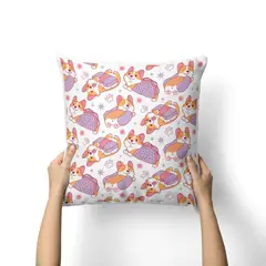 CREANGO - COJIN DECORATIVO TACO DE CORGIS MASCOTAS