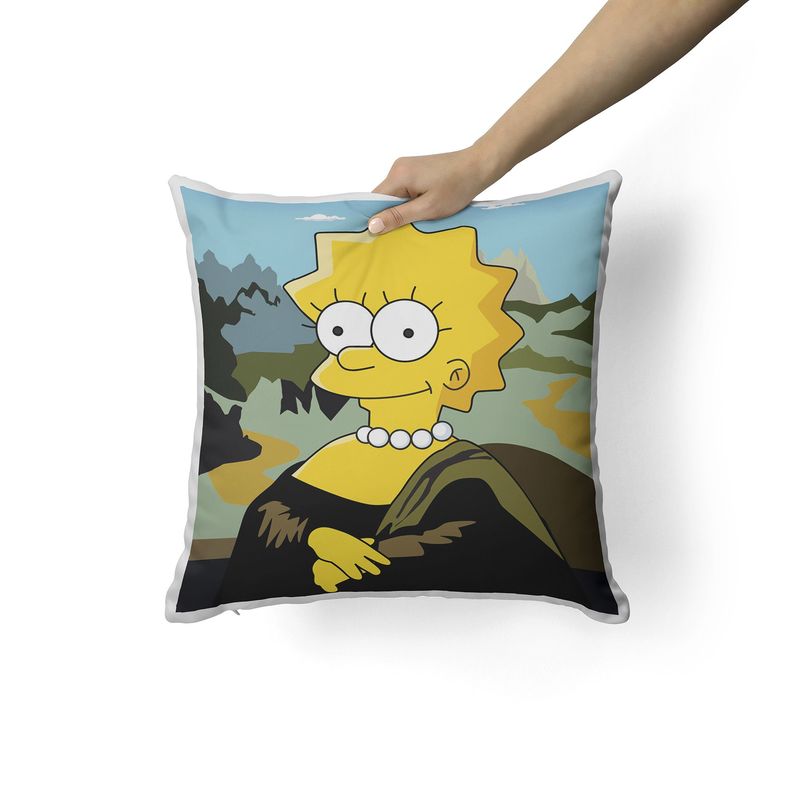CREANGO - COJIN DECORATIVO LISA PARODIA MONALISA